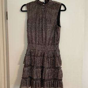 Ruffle Metallic Mini Dress from 1. State